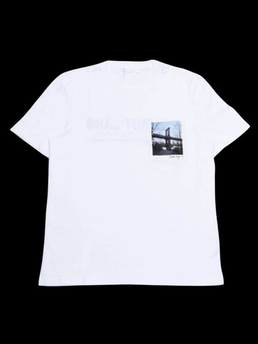Helmut Lang Brooklyn Pocket Tee in White XL